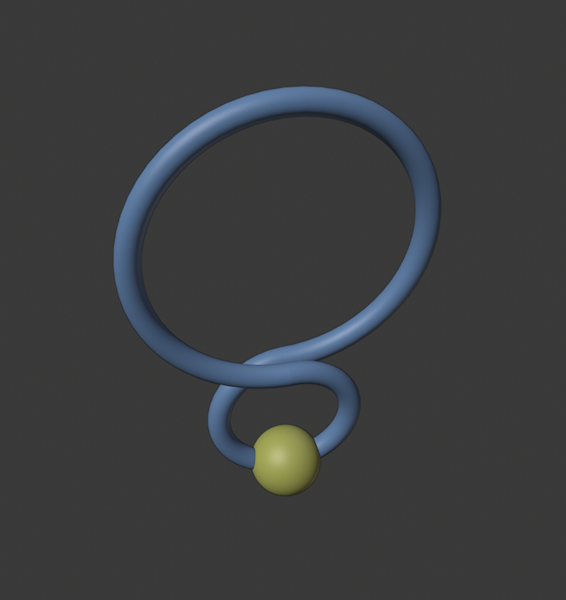 Closed loop of eight shape to crating propulsion force.