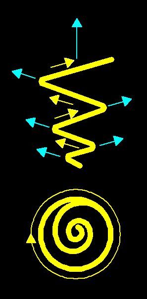 Vortex of water is creating propulsion force.